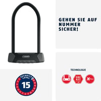 ABUS Granit XPlus 540 U-lakat USH konzollal, 13 mm kengyelzár - fekete 2