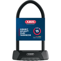 Zámok na bicykel v tvare U ABUS Granit XPlus 540 s držiakom USH, 13 mm strmeň – čierny 1