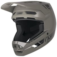 Cyklistická prilba na zjazd (fullface) ABUS HiDrop – Dust Grey, veľkosť M – na MTB, enduro a do bikeparku, vonkajšia škrupina ABS 4