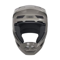 Cyklistická prilba na zjazd (fullface) ABUS HiDrop – Dust Grey, veľkosť M – na MTB, enduro a do bikeparku, vonkajšia škrupina ABS 2