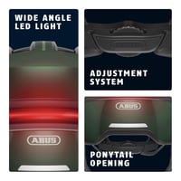 Mestská cyklistická prilba ABUS HUD-Y s magnetickým zadným LED svetlom a magnetickou prackou, pre mužov aj ženy 5