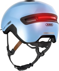 Mestská cyklistická prilba ABUS HUD-Y s magnetickým LED zadným svetlom – modrá – veľkosť L 5