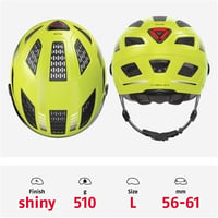 Mestská cyklistická prilba ABUS Hyban 2.0 ACE – žltá – L (56-61 cm) 3