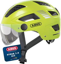 Mestská cyklistická prilba ABUS Hyban 2.0 ACE – žltá – L (56-61 cm) 1