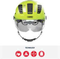 Mestská cyklistická prilba ABUS Hyban 2.0 ACE – žltá – L (56-61 cm) 2