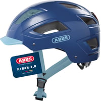 Cyklistická prilba ABUS Hyban 2.0 so zadným svetlom, Core Blue, veľkosť M (52-58 cm), unisex, ABS škrupina, mestská prilba pre mužov a ženy 1