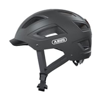 Cyklistická prilba ABUS Hyban 2.0 so zadným svetlom, titánová čierna, veľkosť M (52-58 cm), unisex, tvrdá škrupina ABS 4