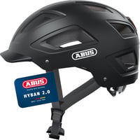 Cască de ciclism ABUS Hyban 2.0 cu lumină spate - velvet black - mărimea L (56-61 cm) 1