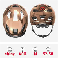 ABUS Hyban 2.0 kerékpáros sisak hátsó lámpával, uniszex - bronz (Chrome Rose) - M (52-58 cm) 3