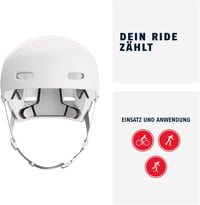 ABUS Indy kerékpáros bukósisak Dirt/Skate/Slope/MTB - L-es méret - fehér 2