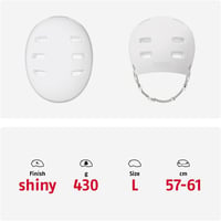 ABUS Indy kerékpáros bukósisak Dirt/Skate/Slope/MTB - L-es méret - fehér 5