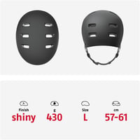 ABUS Indy Kerékpáros Sisak - BMX, Slopestyle, Gördeszkázás és Hegyi Kerékpározás - Ütéselnyelő Technológia - L (57 - 61 cm), Black (velvet black) 5