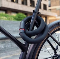 ABUS Láncos Kerékpárzár 6mm Acél Rugalmas Kulcsos Zárral - 85 cm, Single, Black 3