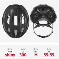 ABUS Macator kerékpáros sisak sportosak és kezdőknek, uniszex - M (52 - 58 inches), Black (velvet black) 3
