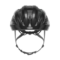 Cască de ciclism rutier ABUS Macator MIPS pentru începători, cu vizieră, compatibilă cu coafuri tip coadă, negru lucios, mărimea M (52-58 cm) 4