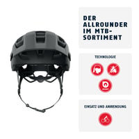 Cască de ciclism MTB ABUS MoDrop - Pentru mountain biking, cu ventilație bună, potrivire personalizată, negru mat, mărimea L 2