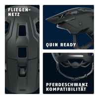 Cască de ciclism MTB ABUS MoDrop - Pentru mountain biking, cu ventilație bună, potrivire personalizată, negru mat, mărimea L 3