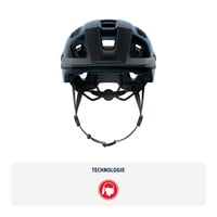 Cyklistická prilba ABUS MoTrip MTB – s výškovo nastaviteľným šiltom, individuálne prispôsobenie, unisex – lesklá modrá, veľkosť L 2