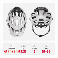 Cască MTB ABUS Moventor 2.0 MIPS - Cască All-Mountain pentru Dame și Bărbați - Alb Lucios, Mărimea S 3