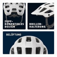 Cască MTB ABUS Moventor 2.0 MIPS - Cască All-Mountain pentru Dame și Bărbați - Alb Lucios, Mărimea S 5