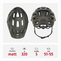 MTB cyklistická prilba ABUS Moventor 2.0 MIPS - tmavozelená, veľkosť S - All-Mountain horská cyklistická prilba pre mužov a ženy 3