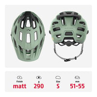 Cască MTB ABUS Moventor 2.0 MIPS - Verde, Mărimea S - Pentru ciclism montan 3