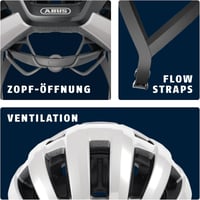 ABUS PowerDome MIPS kerékpáros sisak könnyű szellőzéssel és ütésvédelemmel - L (57 - 61 cm), White (shiny white). 5