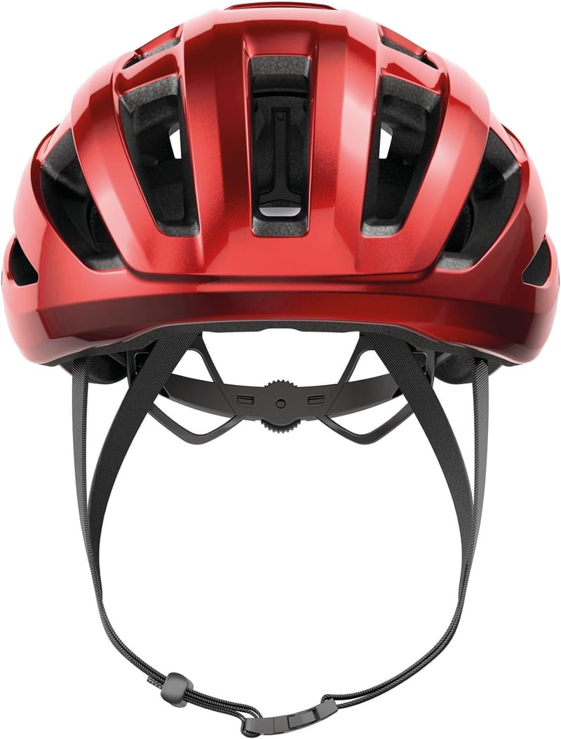 ABUS PowerDome MIPS kerékpáros sisak könnyű szellőzéssel és ütésvédelemmel - S (51-55 cm), Red (blaze red)