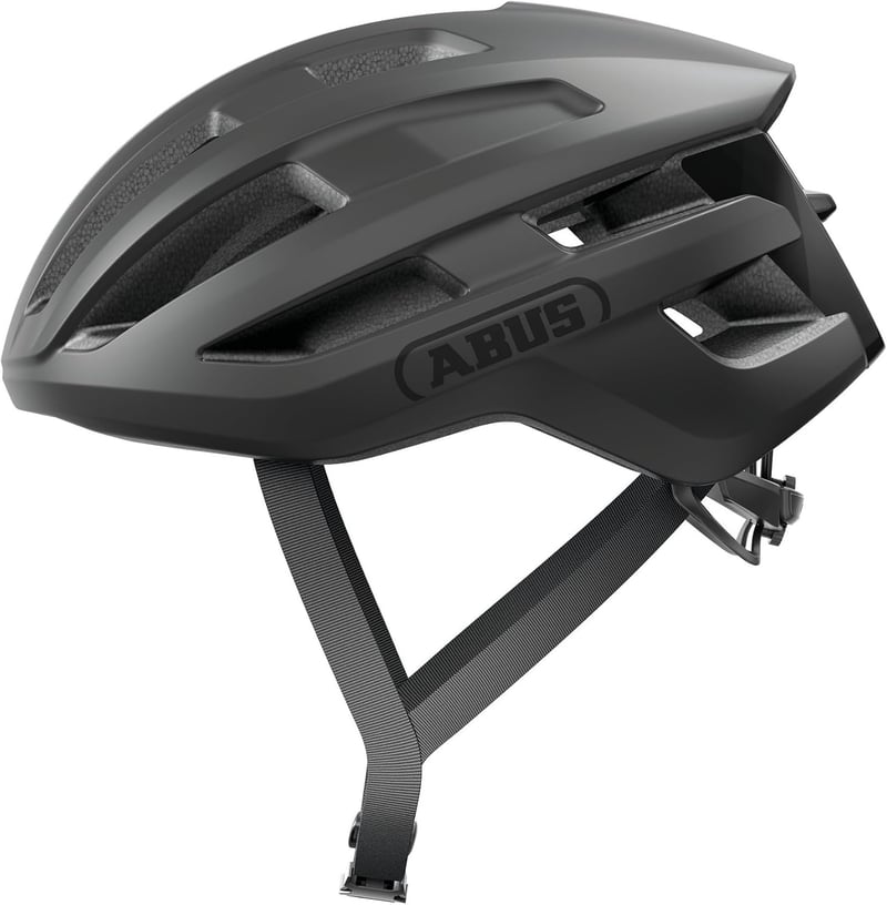 Cestná cyklistická prilba ABUS PowerDome - tmavosivá - S (51-55 cm)