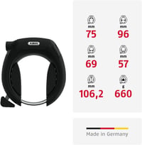 ABUS Pro Shield XPlus 5955 Kerékpárzár Lánccal és Táskával - Biztonsági Szint 9 - 85 cm, Black 2