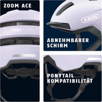 ABUS Purl-Y Kerékpáros Sisak E-Bike és S-Pedelec Felnőtt Védősisak - M (54 - 58 cm), Lavender (Light Lavender) 3