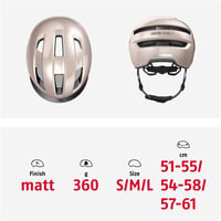 ABUS PURL-Y Kerékpáros Sisak E-Bike és S-Pedelec Felnőtt Védősisak - M (54 - 58 cm), Beige (champagne gold) 5