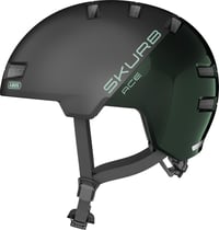 Cyklistická prilba ABUS Skurb ACE – Štýlová mestská prilba na skateboard, BMX a longboard – machovo zelená (Moss Green), veľkosť M 1
