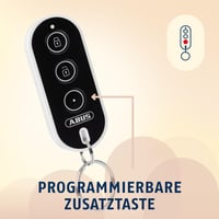 Diaľkový ovládač ABUS Smartvest Pro k bezdrôtovému alarmu – panikové tlačidlo, možnosť pripevnenia na kľúče – biela, čierna 4