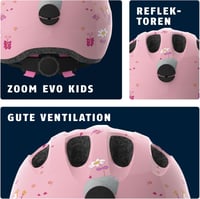 ABUS Smiley 2.0 gyerek kerékpáros sisak lányoknak és fiúknak - M (50 - 55 cm), Rose Princess 3