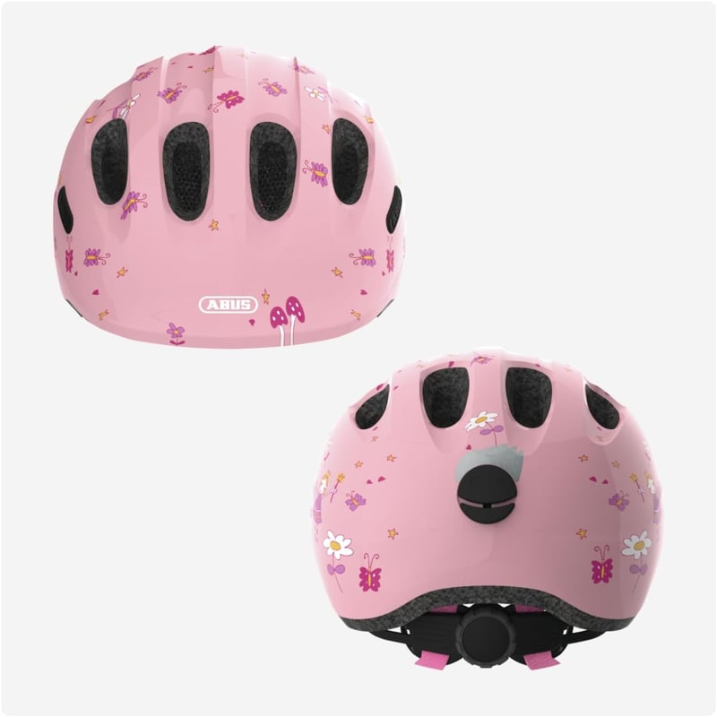 ABUS Smiley 2.0 gyerek kerékpáros sisak lányoknak és fiúknak - M (50 - 55 cm), Rose Princess