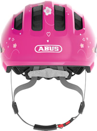ABUS Smiley 3.0 gyerek bicikli sisak lányoknak és fiúknak, copf nyílással - M (50 - 55 cm), Pink (pink butterfly) 4