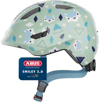 ABUS Smiley 3.0 gyerek kerékpáros sisak lányoknak és fiúknak, copf nyílással - M (50 - 55 cm), Light green (green Nordic) 1