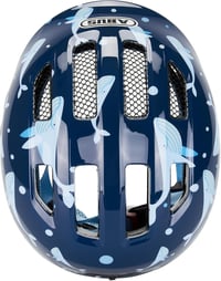 ABUS Smiley 3.0 gyerek biciklis sisak lányoknak és fiúknak, farok nyílással - M (50 - 55 cm), Blue (blue whale) 7