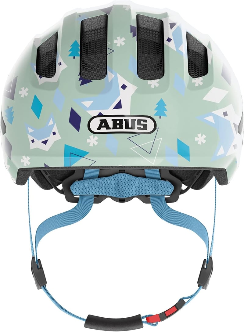 ABUS Smiley 3.0 gyerek kerékpáros sisak lányoknak és fiúknak, copf nyílással - M (50 - 55 cm), Light green (green Nordic)