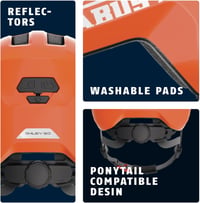 Detská cyklistická prilba ABUS Smiley 3.0 – oranžová – veľkosť M 5