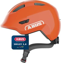 Detská cyklistická prilba ABUS Smiley 3.0 – oranžová – veľkosť M