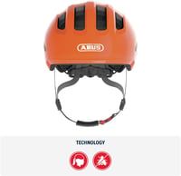 Detská cyklistická prilba ABUS Smiley 3.0 – oranžová – veľkosť M 2