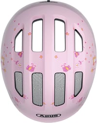 Detská cyklistická prilba ABUS Smiley 3.0 – Rose Princess, veľkosť S, hlboký strih, otvor na vrkoč, pre dievčatá 5