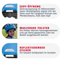 Detská cyklistická prilba ABUS Smiley 3.0, veľkosť S (45-50 cm), oranžová, pre dievčatá a chlapcov, s otvorom na vrkoč 4