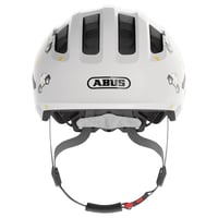 Detská cyklistická prilba ABUS Smiley 3.0, veľkosť S (45–50 cm), sivá s motívom áut, hlboký strih, priestor pre vrkoč, pre dievčatá aj chlapcov 2