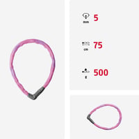 Antifurt bicicletă cu lanț ABUS Steel-O-Chain 5805C – 75 cm, Roz 3