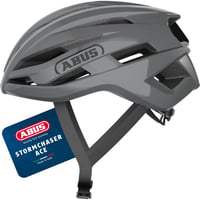 Cască de ciclism ABUS StormChaser ACE - Cască ușoară de șosea pentru curse, ture pe pietriș și ciclocros - Mărimea M, Gri 1