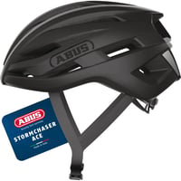 Cască de ciclism ușoară ABUS StormChaser ACE - Pentru ciclism de șosea, gravel și ciclocros, pentru bărbați și femei - Mărimea M, negru 1
