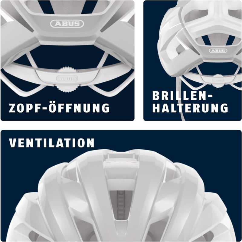 ABUS StormChaser ACE könnyű kerékpáros sisak verseny és gravel túrához - L (57 - 61 cm), Pure Grey